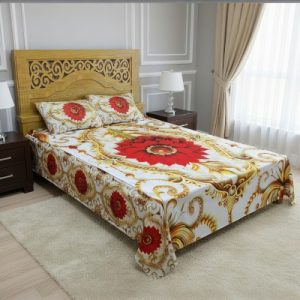 Premium 3D Design Bed Sheet Chaina