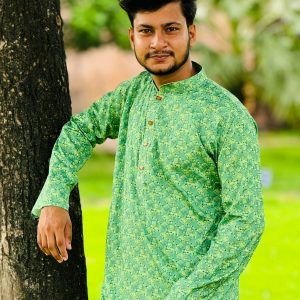 Digital Print Cotton Panjabi