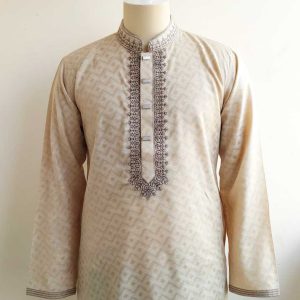 Panjabi- Cotton Panjabi - Beige Colour
