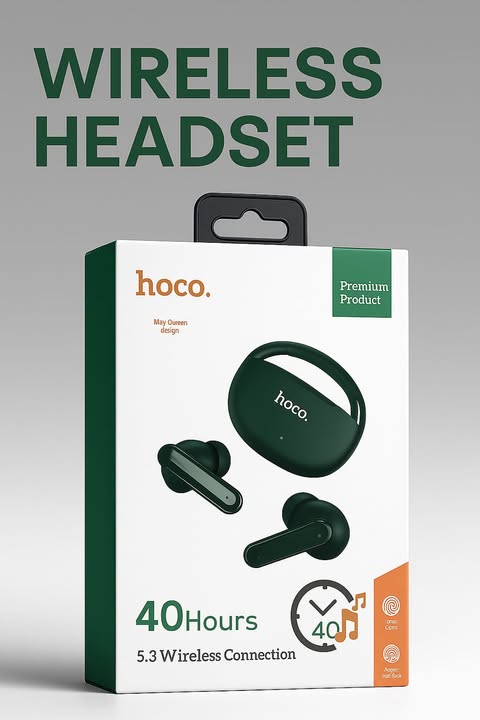 Hoco AirPods Alpha – Premium Wireless Earphones with Charging Case