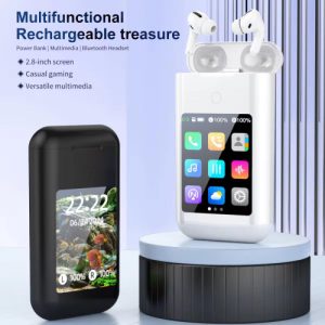 "3-in-1" function, Power Bank capability, and Touch Display.